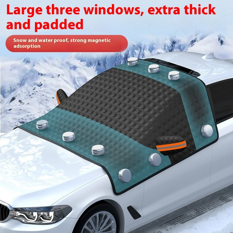 Car Snow Protective Cover Front Windshield Glass Anti-freezing Winter Magnetic Suction