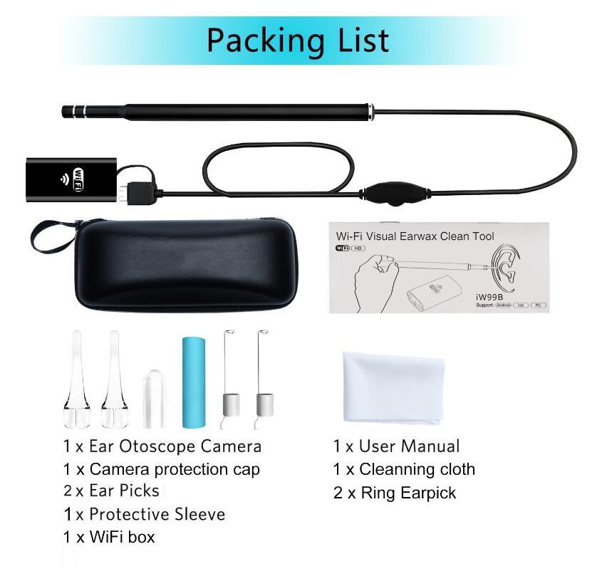 3-in-1 USB&Android&Type-c Ear Cleaning Endoscope HD Visual Ear Spoon Multifunctional Earpick With Mini Camera Ear Health Care Cleaning Tool