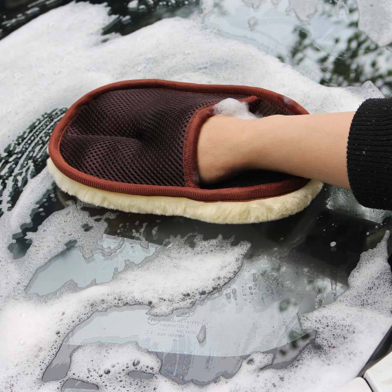 Car type soft hair car wash cleaning gloves car motorcycle car wash car care cleaning tools