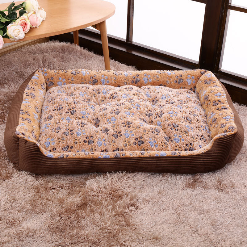 Dog bed with pet cushion