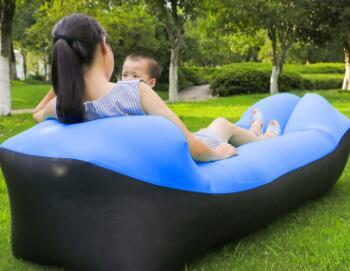 Outdoor Air Sofa Fast Inflatable Laybag Hangout Lounger Beach Air Bed Folding Sleeping Bag Lazy Sofa Lazy Air Sofa