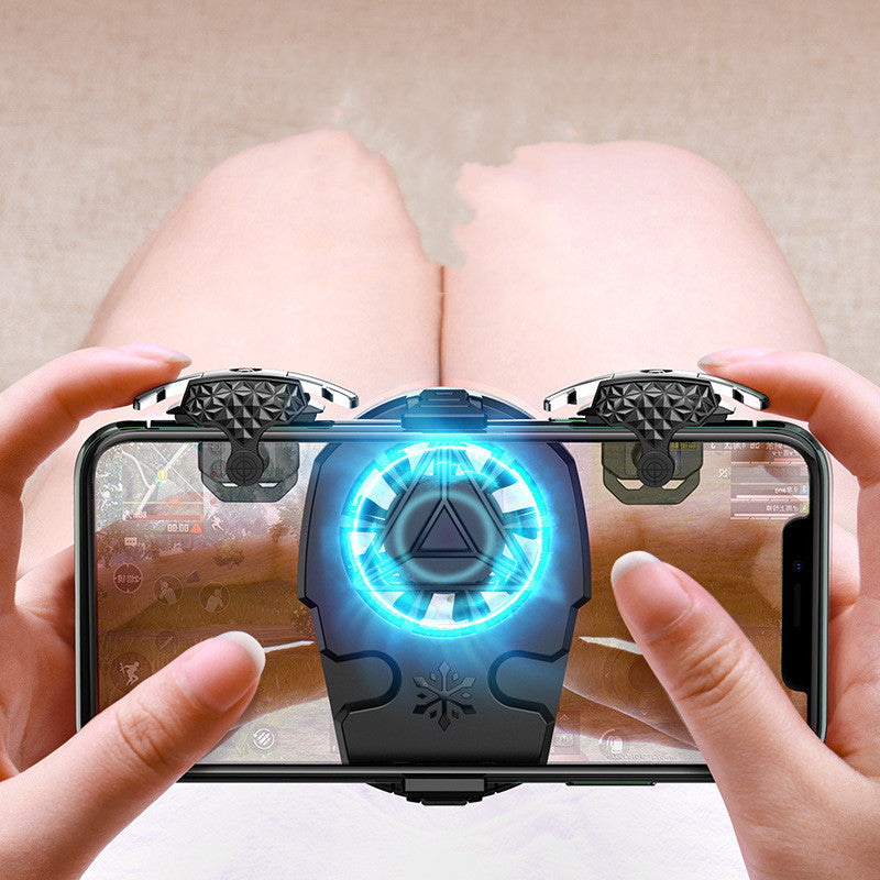 Compatible With Apple, Multi-function Mobile Phone USB Game Cooler System Cooling Fan Gamepad Holder Stand Radiator For   Phone