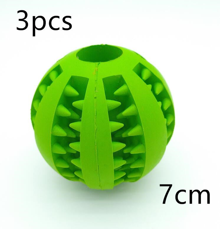 Pet Slow Feeder Dog Toy Cute Funny Rubber Dog Ball Toy