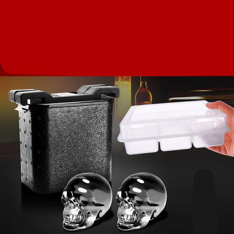 Whiskey Ice Cube Ice Hockey Skull Ice Box Crystal Ice Cube Ice Tray Mold