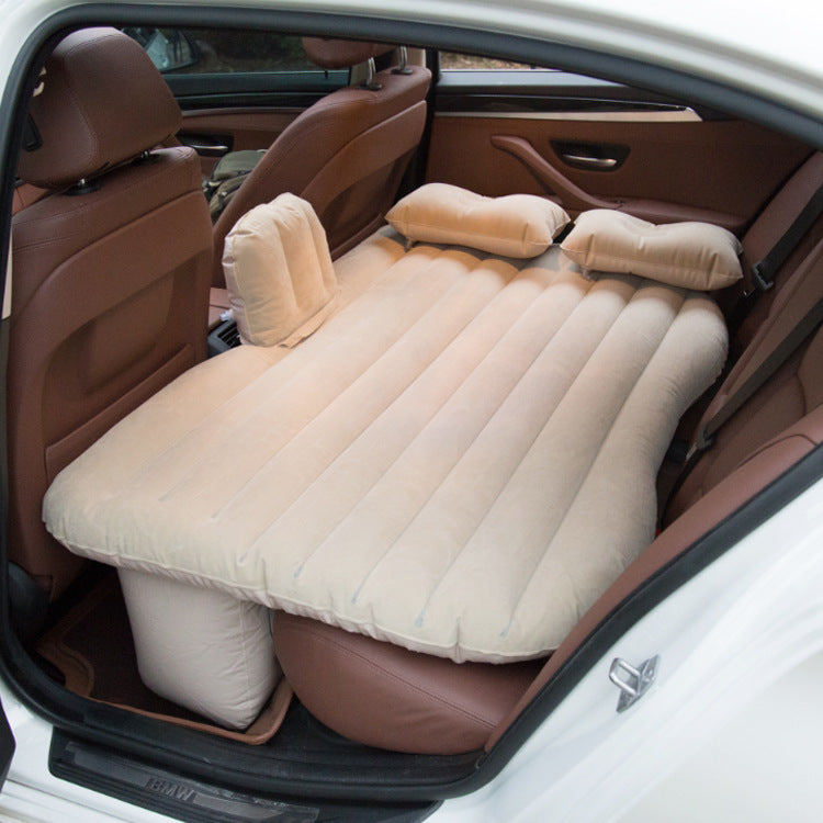 The Rear Seat Car Inflatable Bed Can Be Folded