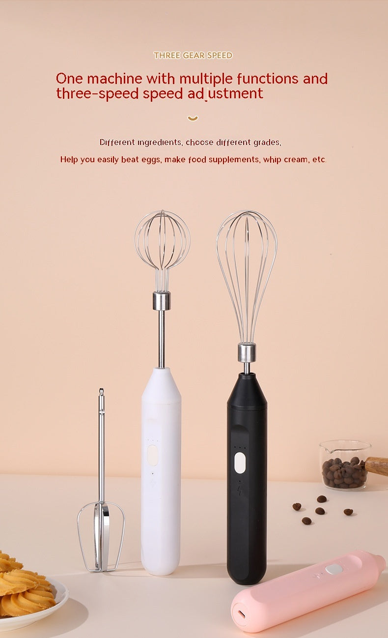 Handheld Electric Egg Beater For Home Baking Of Cakes