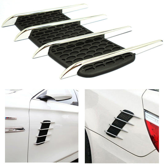 Side Air Outlet Modified Car Sticker Pair Installation