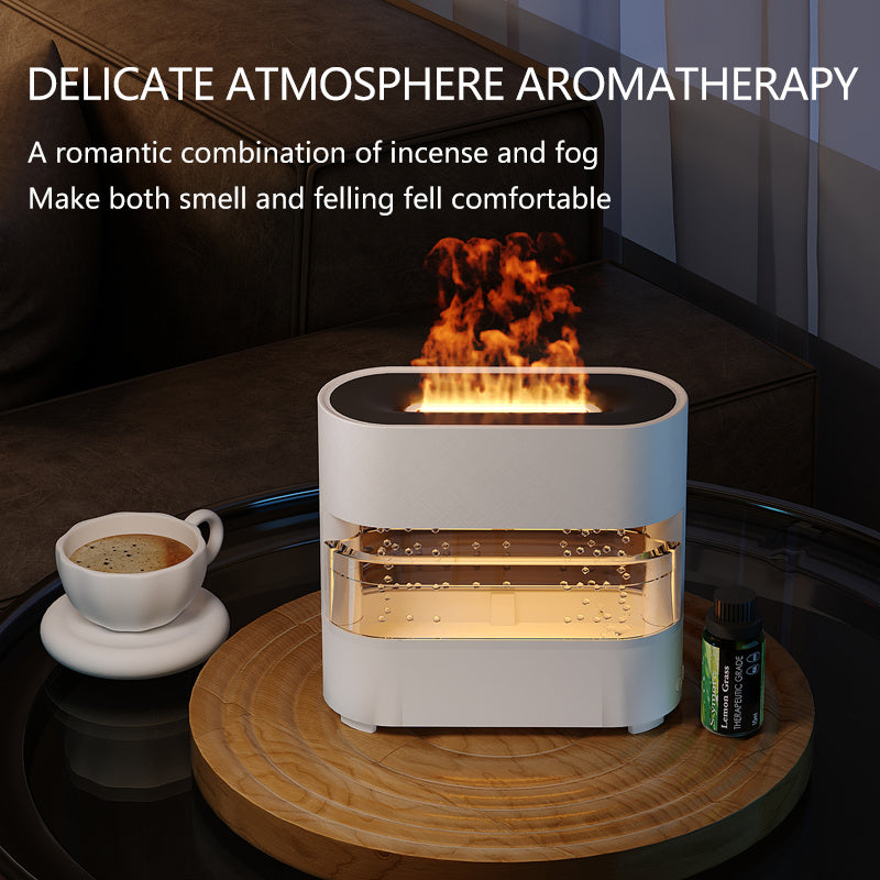 2025 New Products Rain Cloud Fire Humidifier Water Drip Novedades 2025 Rain Water Diffuser Fire Flame Humidifier Aroma Diffuser