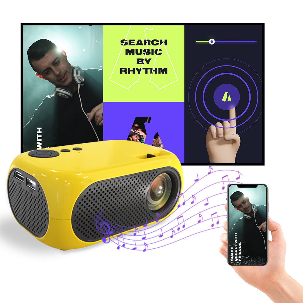 M24 Micro Mini Projector Led Portable Hd 1080p