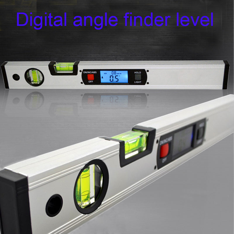 Magnetic angle meter, angle ruler, digital display level ruler, electronic level ruler, digital slope meter, 400MM angle ruler water.