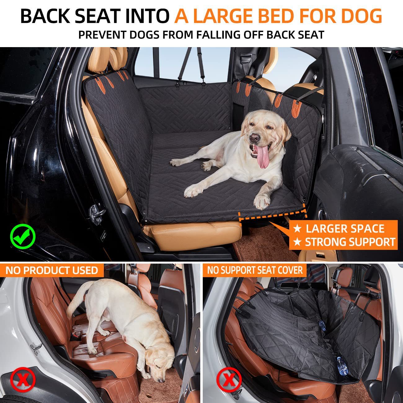 Load-bearing Lengthened Vehicle-mounted Pet Mat Travel Dog Hammock