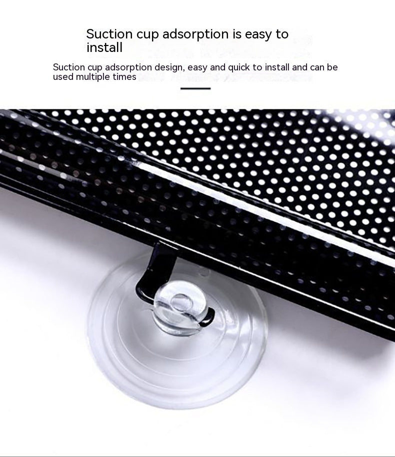 Car Automatic Winding Automatic Retractable Thermal Insulation Shutter Silver Laser Car Sunshade