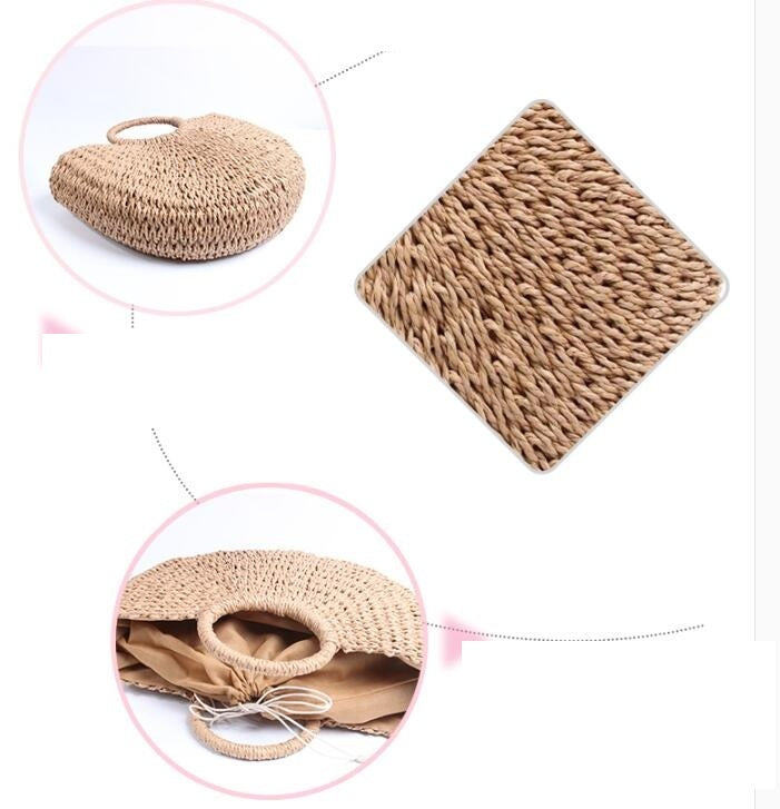 Baggage lady''s handbag paper rope knitting wrapping straw wrapping ins fire lady bag Korean bag summer beach vacation bag