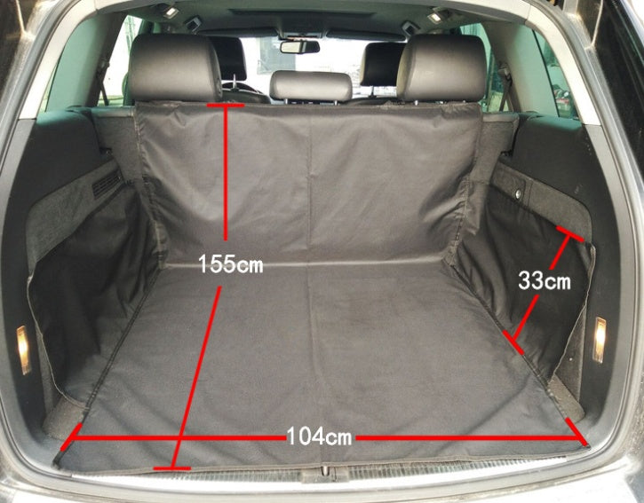 Footprint Dog Transporters Waterproof Back Back Pet Dog Seat Car Mat Cover Hammock Protector With Safety Belt D1010