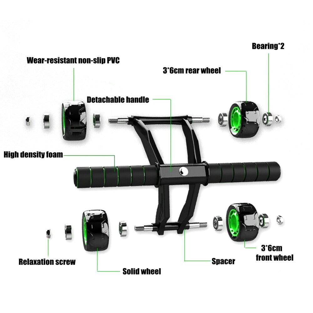 Four-wheeled Abdominal Roller Home Exercise Abdominal Muscle Fitness Equipment