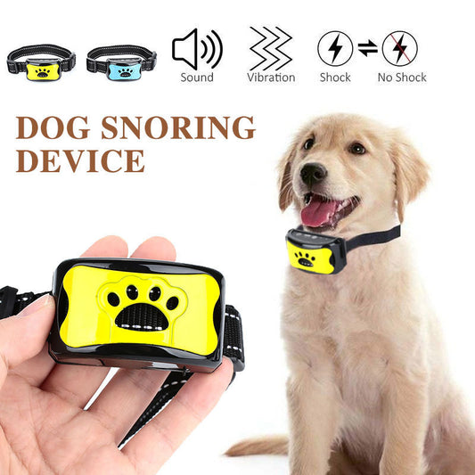 Dog Training Collar Waterproof Electric Pet Remote Control Rechargeable Dogs Trainer Bark Arrester With Shock Vibration Sound