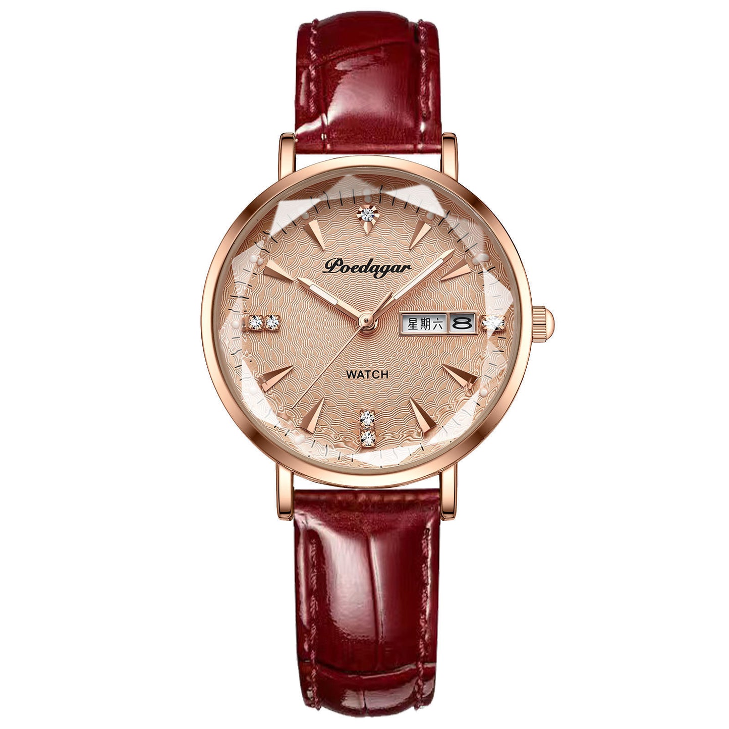 Women's Watch Double Calendar Quartz