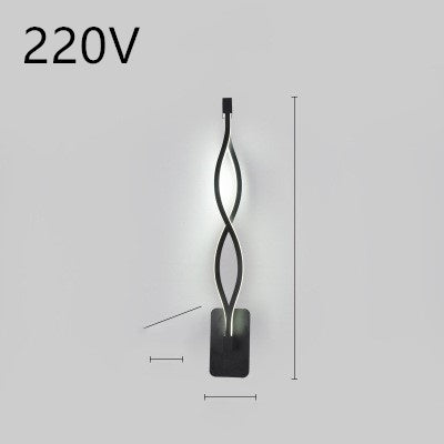 LED wall lamp nordic minimalist bedroom bedside lamp