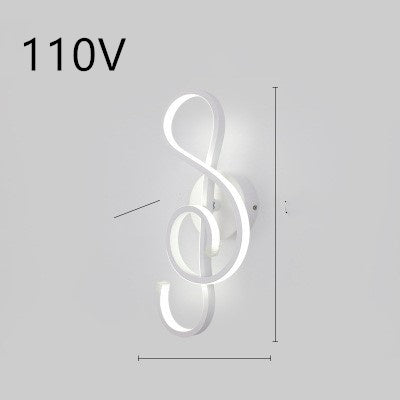 LED wall lamp nordic minimalist bedroom bedside lamp