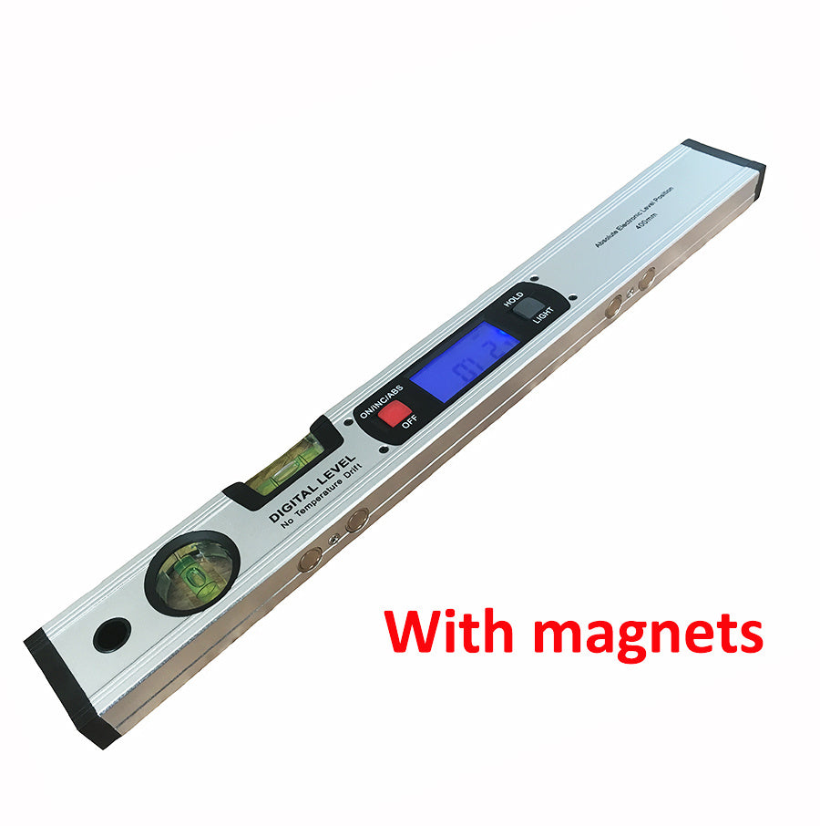 Magnetic angle meter, angle ruler, digital display level ruler, electronic level ruler, digital slope meter, 400MM angle ruler water.