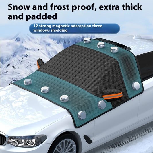 Car Snow Protective Cover Front Windshield Glass Anti-freezing Winter Magnetic Suction