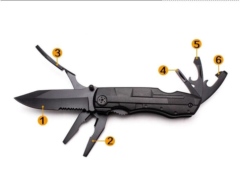 Cross-border special multi-purpose knife clamp portable folding tool pliers outdoor travel multi-function pliers gift pliers custom