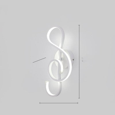 LED wall lamp nordic minimalist bedroom bedside lamp