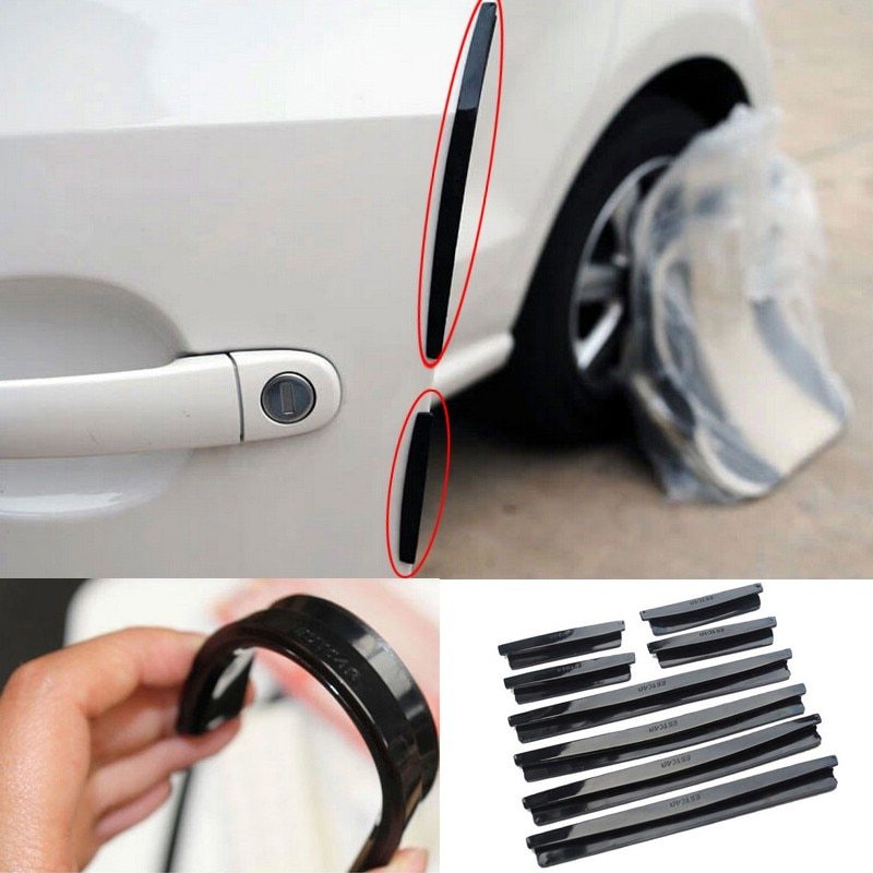 Auto Car Door Guard Edge Corner Bumper 8Pcs Set Guards Buffer Trim Molding Protection Strip Scratch Protector Car Door Crash Bar