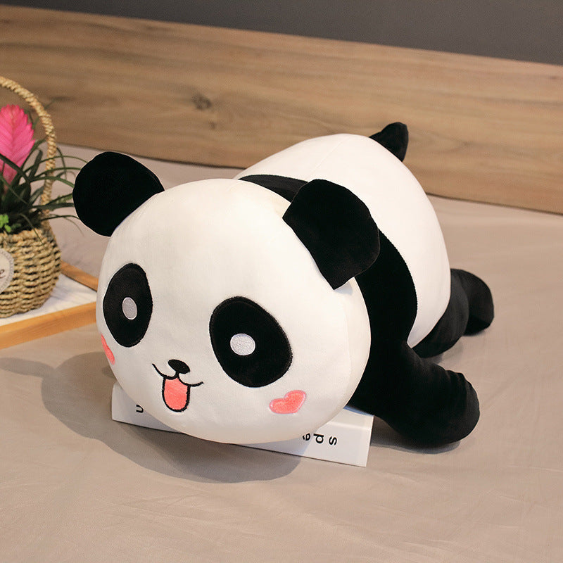 Lying Panda Pillow, Large Sleeping Pillow