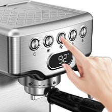 Geek Chef Espresso Machine, 20 Bar Espresso Machine With Milk Frother For Latte, Cappuccino, Macchiato, For Home Espresso Maker, 1.8L Water Tank, Stainless Steel