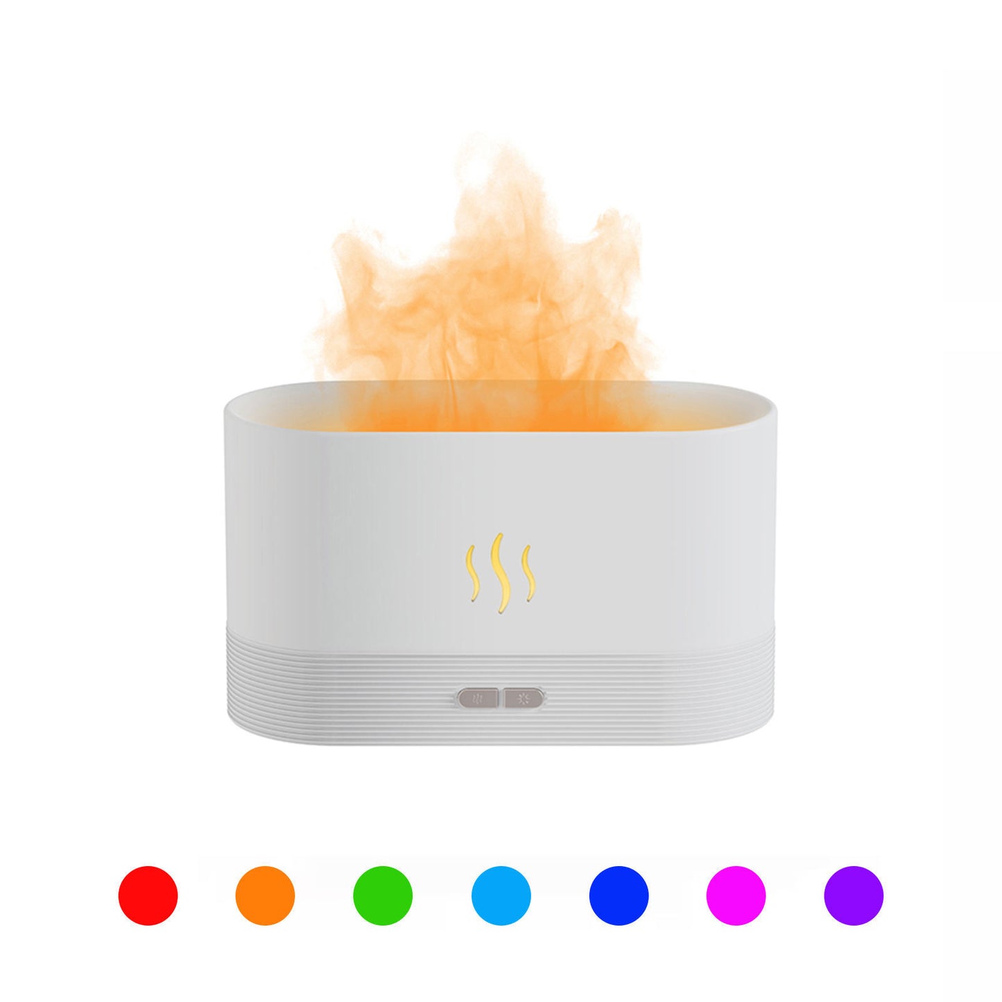 2025 Best Selling USB Ultrasonic Flame Humidifier Led RGB Colorful Essential Oil Fire Flame Aroma Diffuser