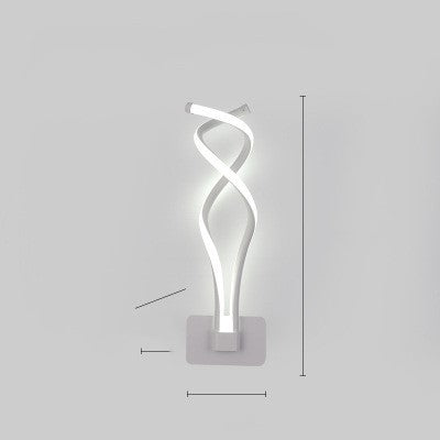 LED wall lamp nordic minimalist bedroom bedside lamp