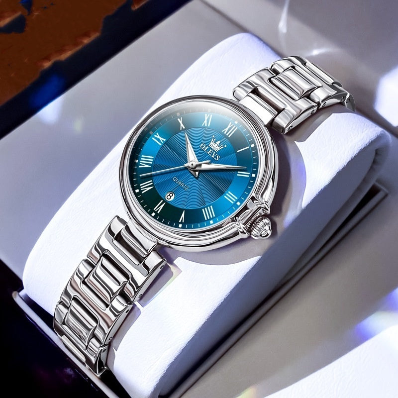 Scale Quartz Luminous Waterproof Sheet Calendar Women's Watch