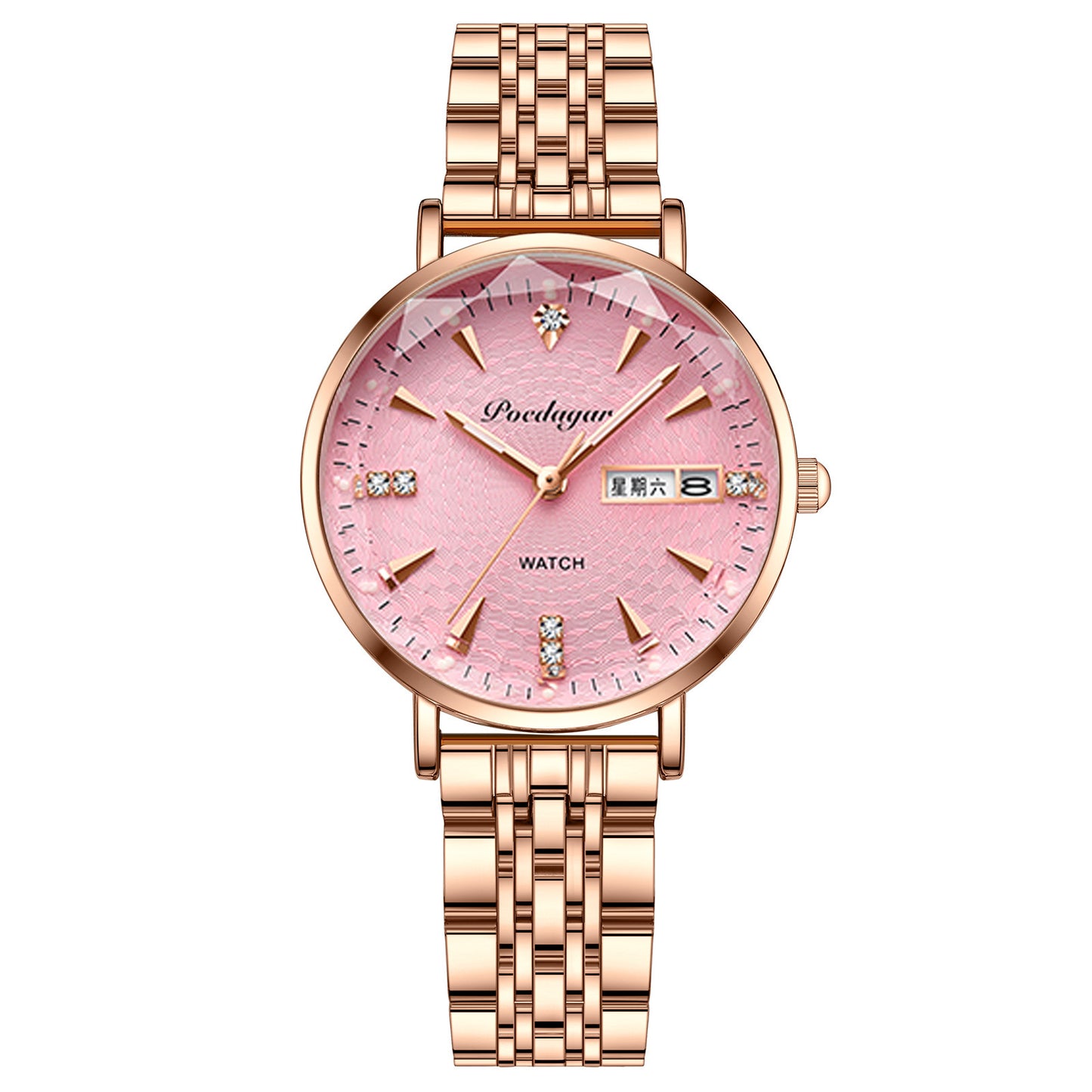 Women's Watch Double Calendar Quartz