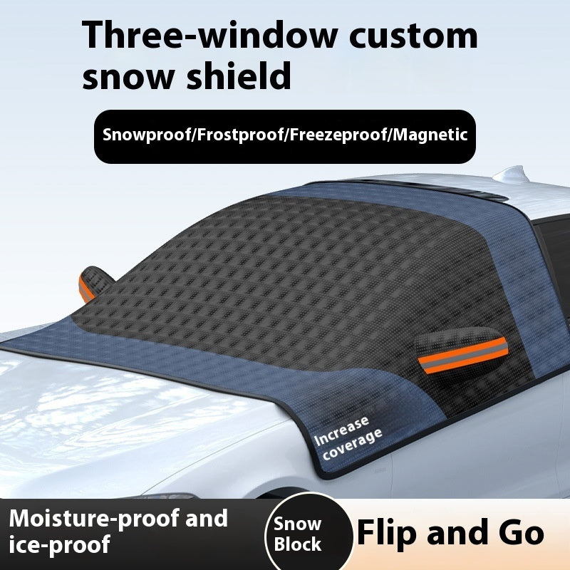 Car Snow Protective Cover Front Windshield Glass Anti-freezing Winter Magnetic Suction