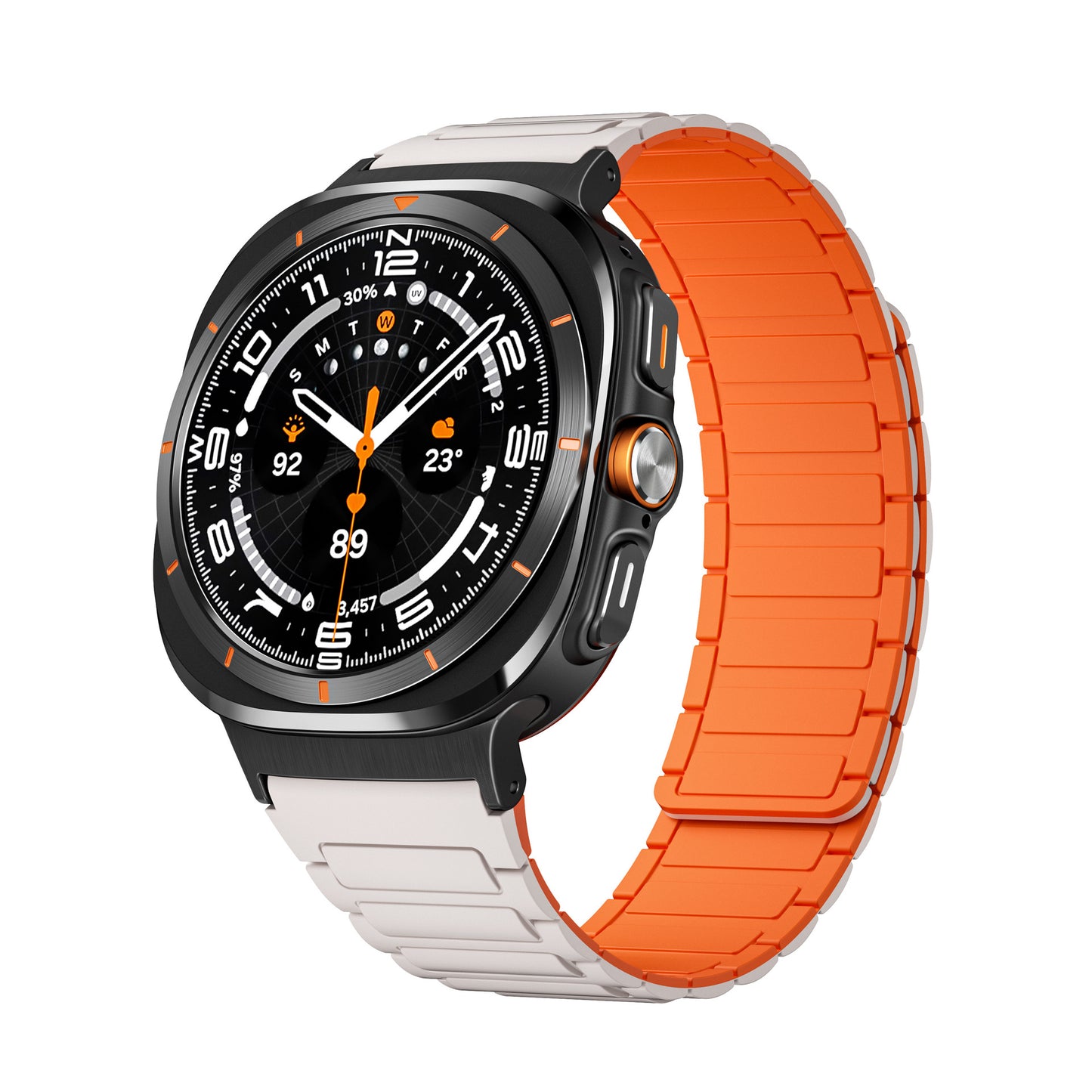 Silicone Magnetic Two-color Watch Strap