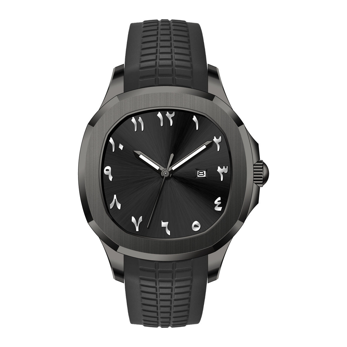 Classic Grenade Silicone Band Waterproof Quartz Watch