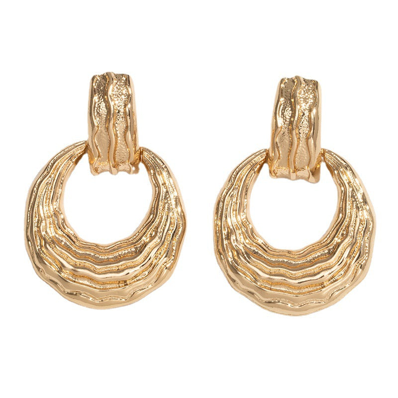 Modern Style Gold Fashion High-key Dignified Earrings