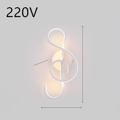 LED wall lamp nordic minimalist bedroom bedside lamp