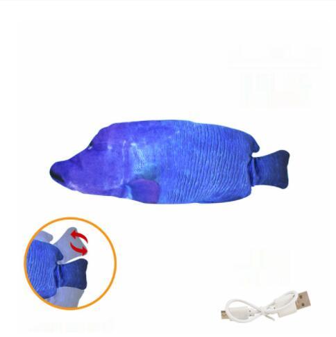 Electric Funny Cat Simulation Fish Beating Usb Jumping Cat Toy