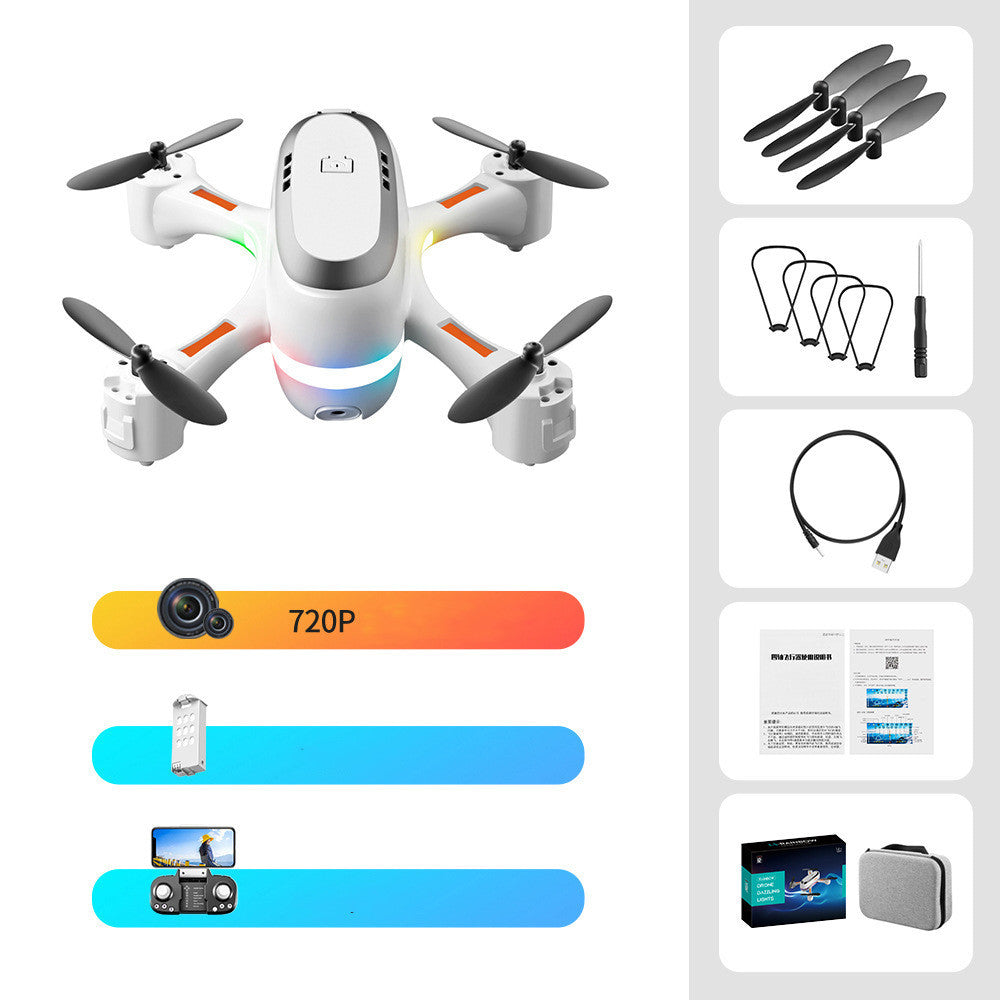 Mini Aerial Photography Gradient LED Remote Control Plane